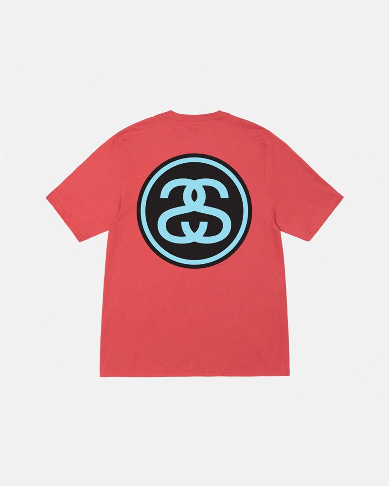 Red Stüssy SS-Link T-Shirt | UAE WBR107452