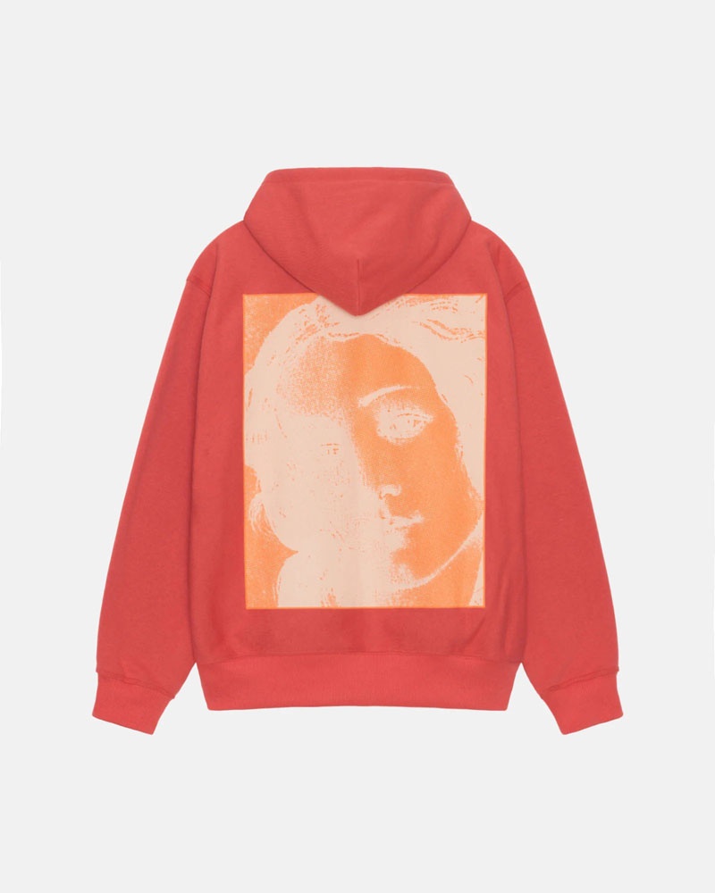 Red Stüssy Venus Zip Hoodie | UAE OGM985037