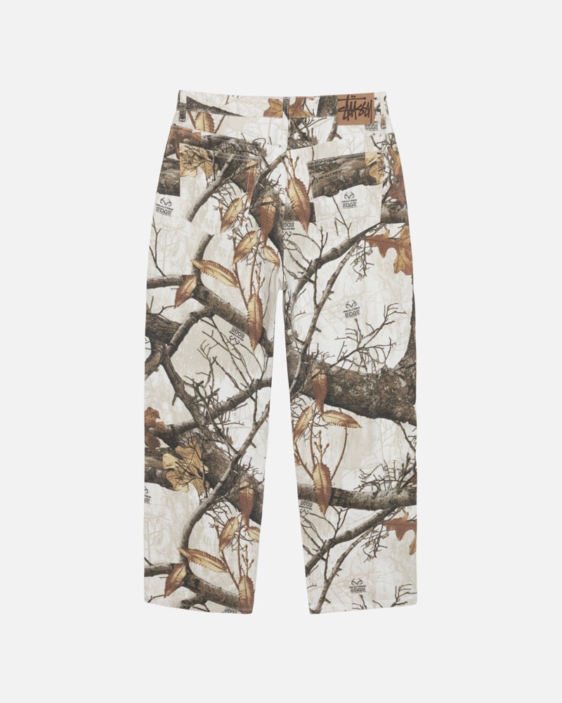 White Stüssy Big OL' Jean Realtree Edge Jeans | UAE NEP704958