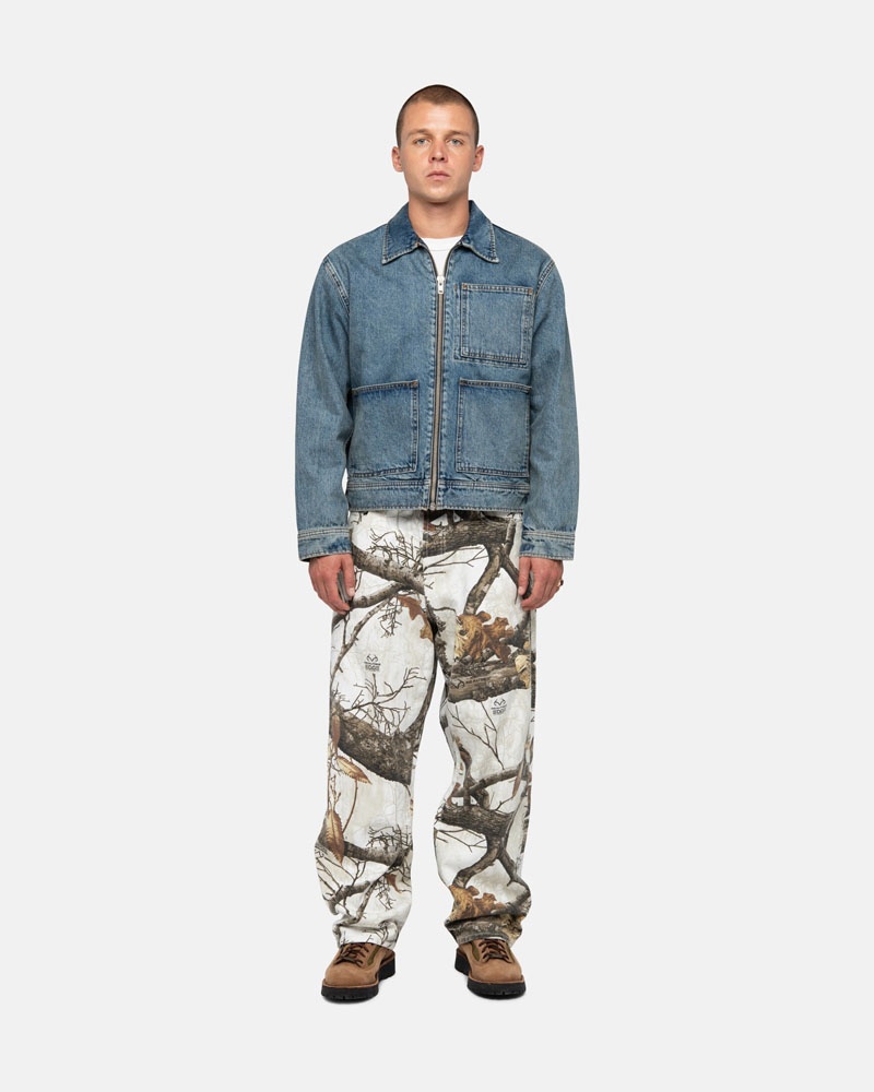 White Stüssy Big OL' Jean Realtree Edge Jeans | UAE NEP704958