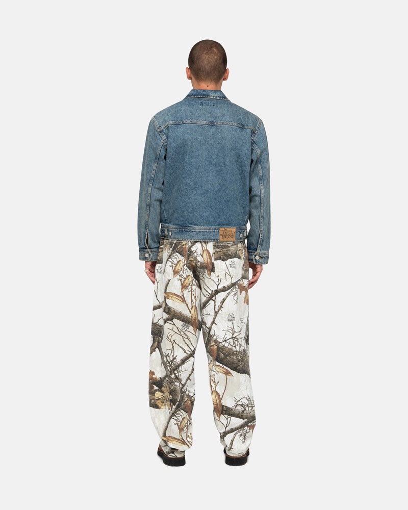 White Stüssy Big OL' Jean Realtree Edge Jeans | UAE NEP704958