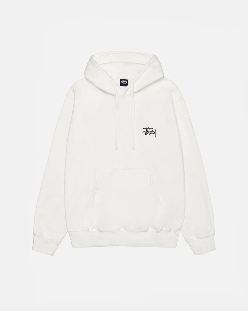 White Stüssy Built Tough Pigment Dyed Hoodie | UAE PRJ604725