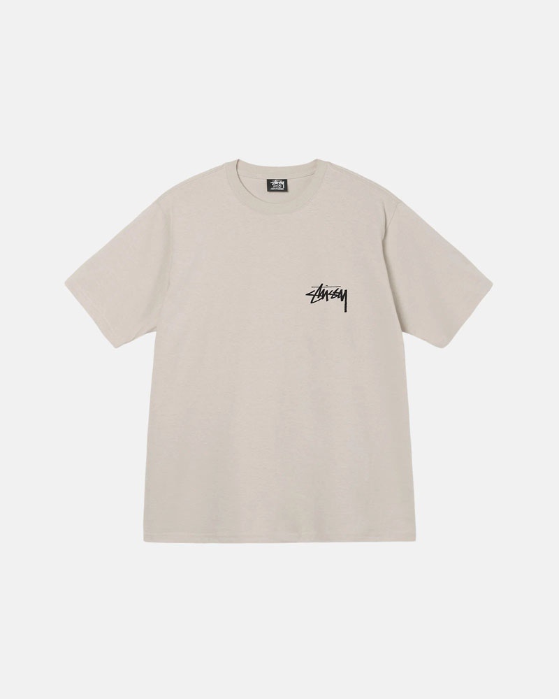 White Stüssy Diced Out Off T-Shirt | UAE IDT769082