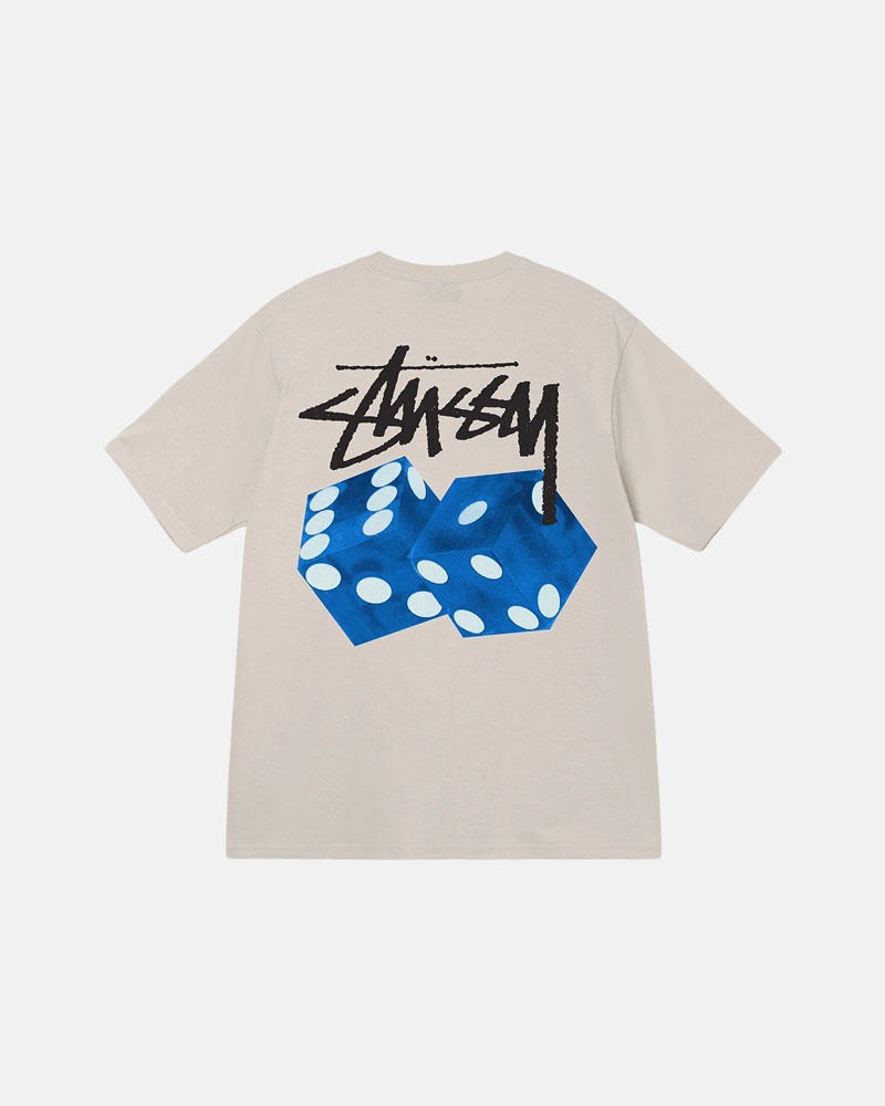 White Stüssy Diced Out Off T-Shirt | UAE IDT769082