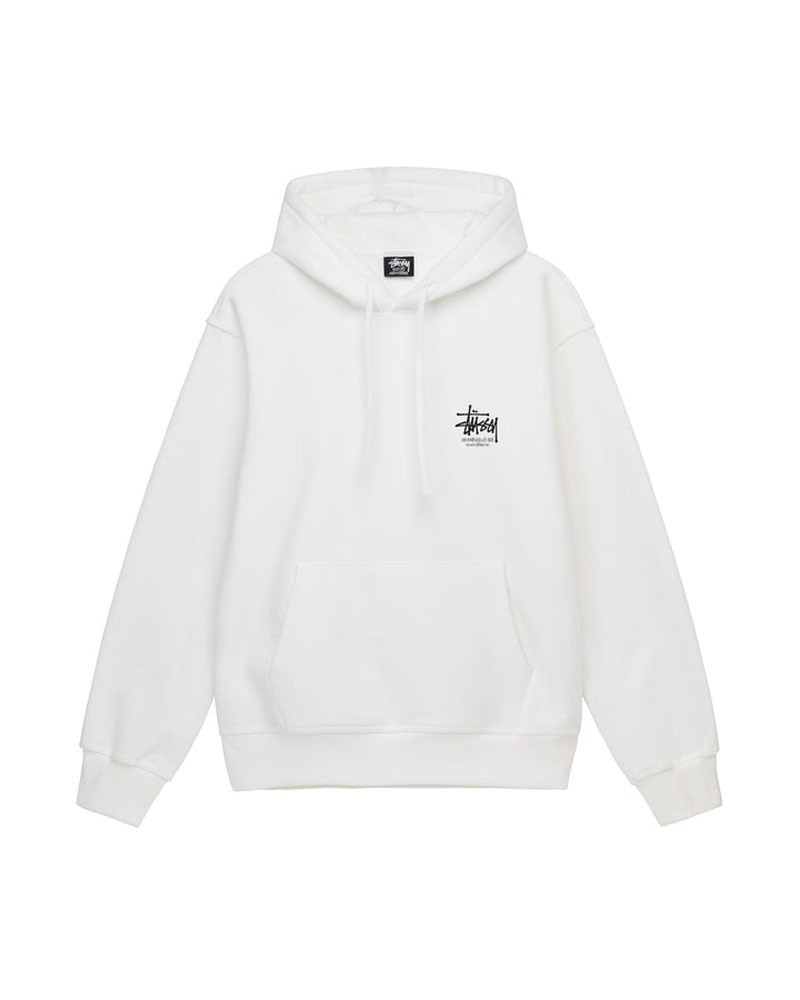 White Stüssy Dragon Hoodie | UAE VXQ614702