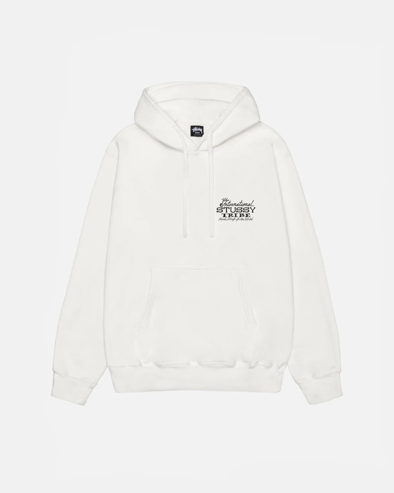 White Stüssy IST Pigment Dyed Hoodie | UAE PZL073428