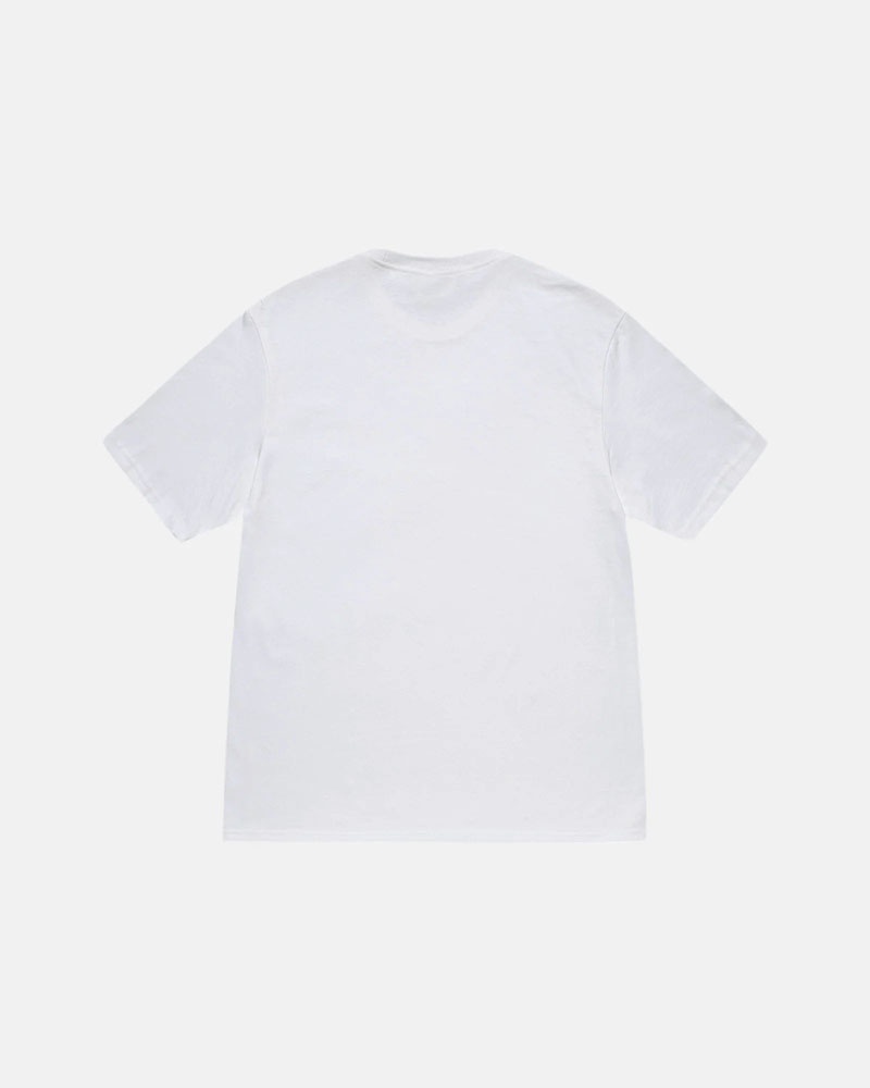 White Stüssy Motel T-Shirt | UAE FXO518906