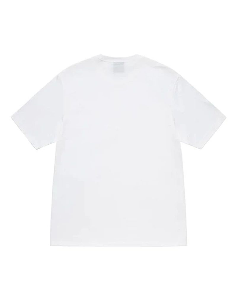 White Stüssy SS Link T-Shirt | UAE MIL937125