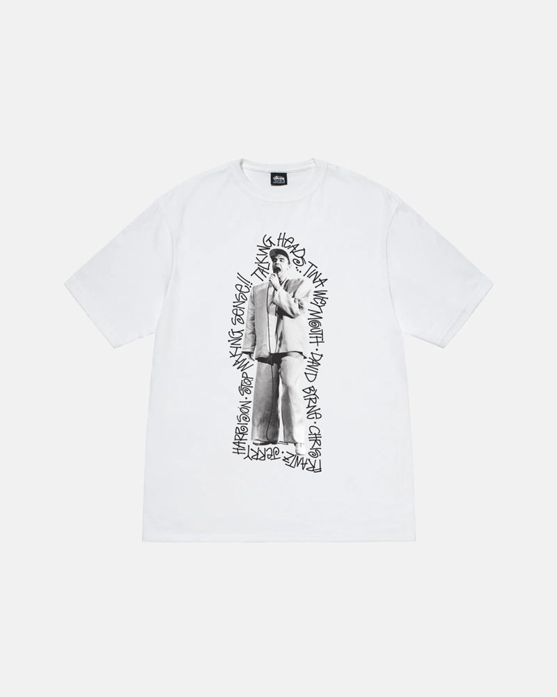 White Stüssy Talking Heads Stop Making Sense T-Shirt | UAE NFA654927