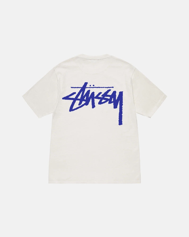 White Stüssy Venus Pigment Dyed T-Shirt | UAE DMP356481