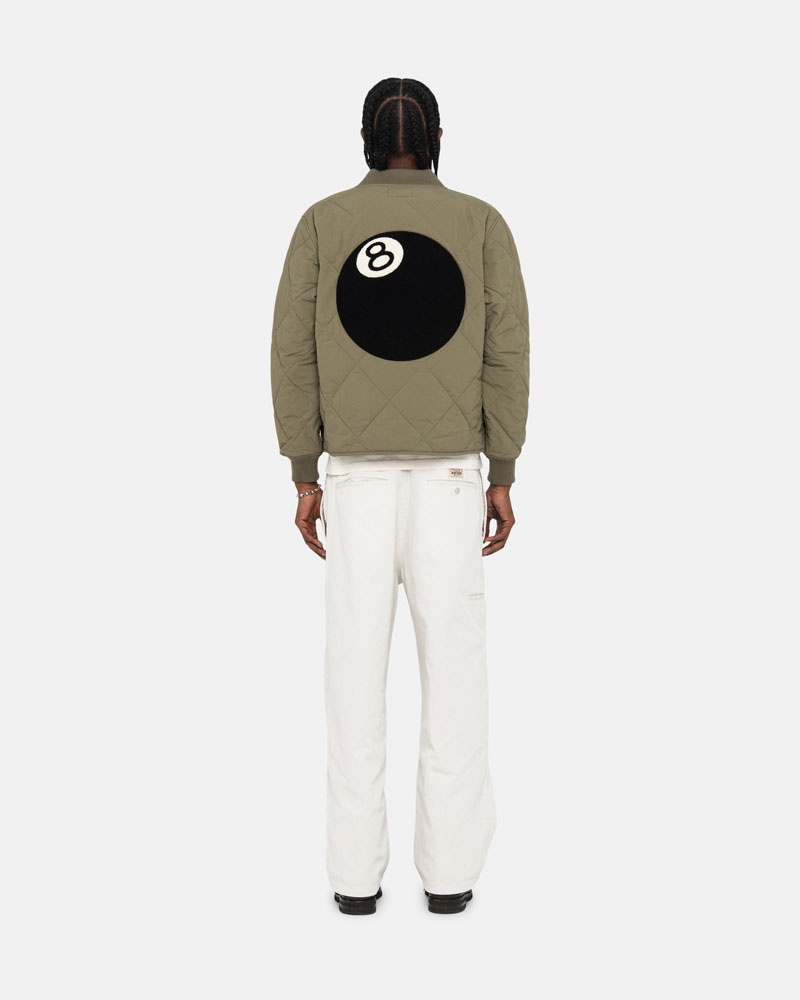 White Stüssy Workgear Trouser Twill Pants | UAE BUV234871