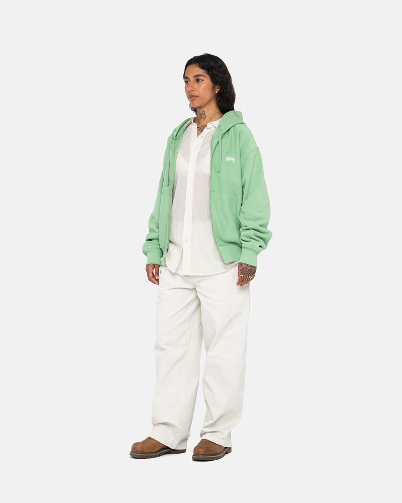 White Stüssy Workgear Trouser Twill Pants | UAE BUV234871