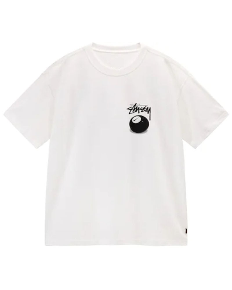 White Stüssy X NK 8 Ball T-Shirt | UAE XNR028497