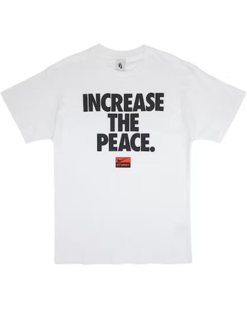 White Stüssy X NK Increase The Peace T-Shirt | UAE NHX591487