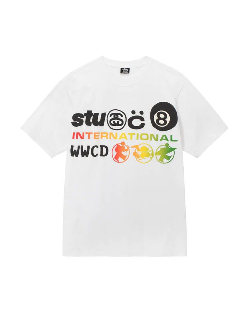 White Stüssy & Cpfm International T-Shirt | UAE KSI798513