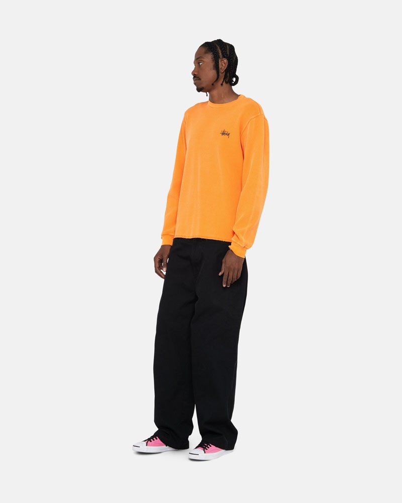 Yellow Stüssy Basic Stock LS Thermal Sweater | UAE KGL034258