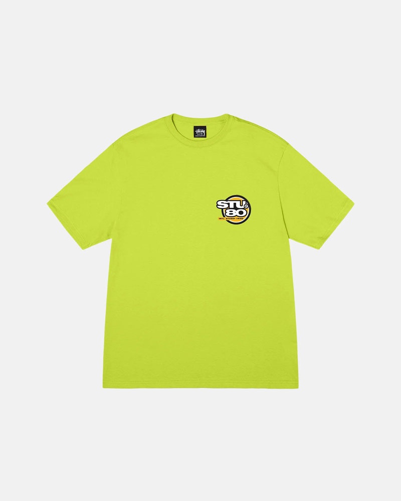 Yellow Stüssy Hot 80 T-Shirt | UAE VUO459721