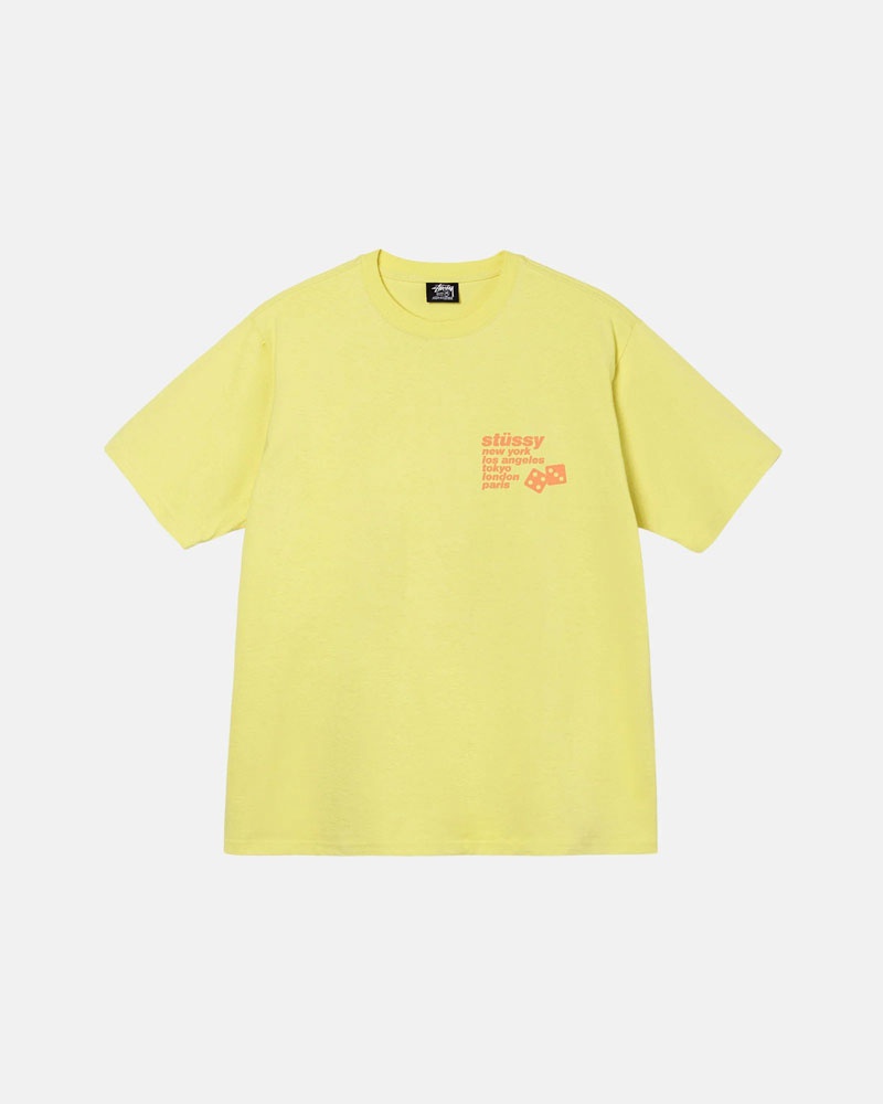 Yellow Stüssy Silhouette T-Shirt | UAE EHJ834056