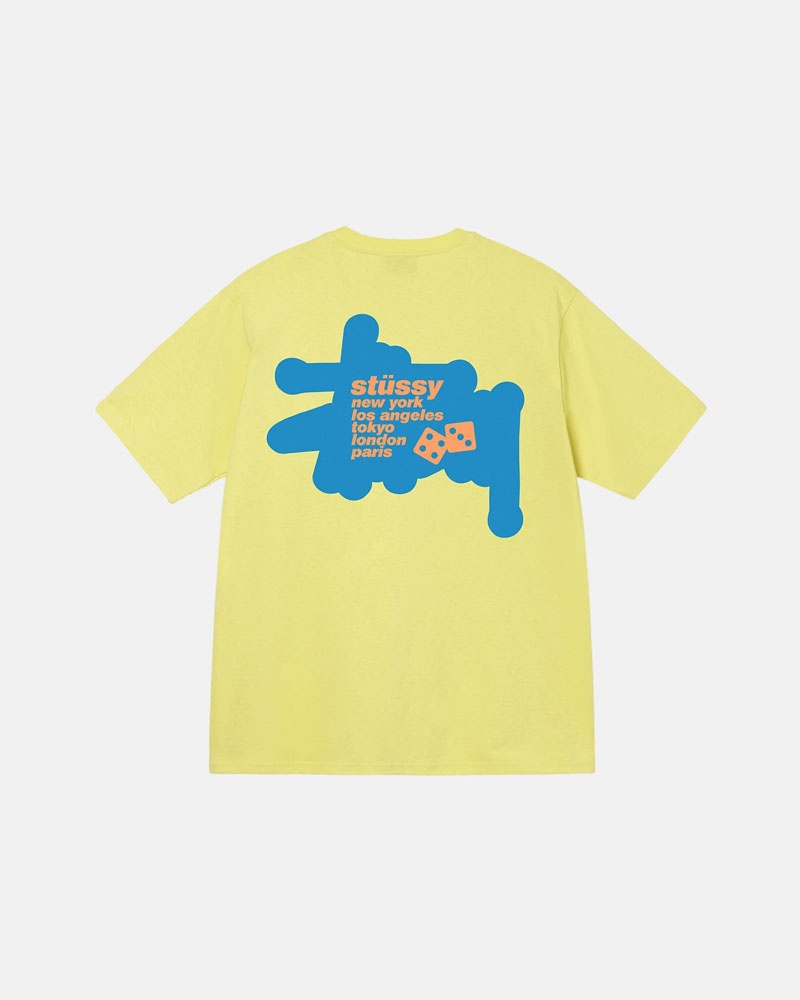 Yellow Stüssy Silhouette T-Shirt | UAE EHJ834056