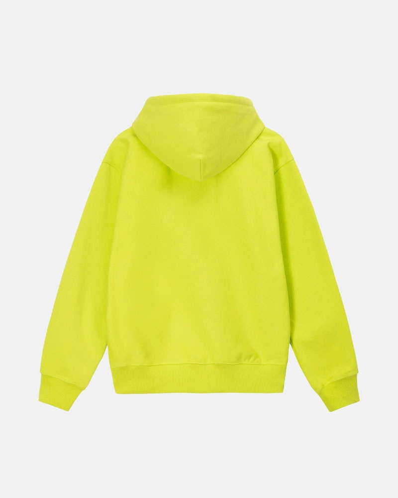 Yellow Stüssy Stock Box Hoodie | UAE EFP561987