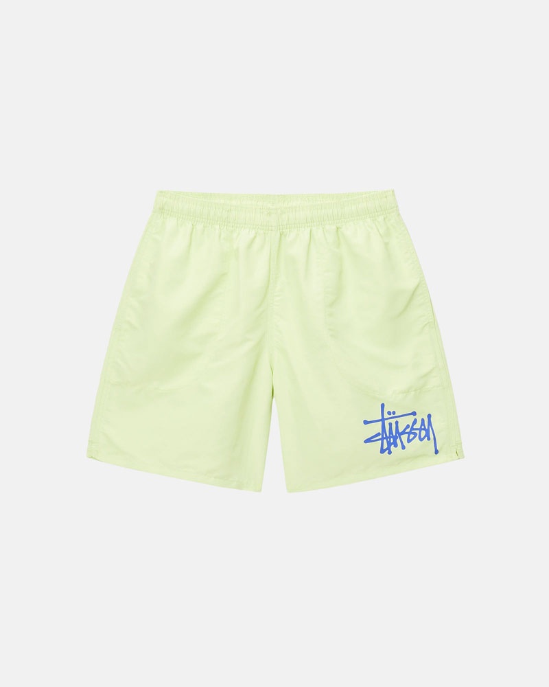 Yellow Stüssy Water Short Big Basic Shorts | UAE ANY935107